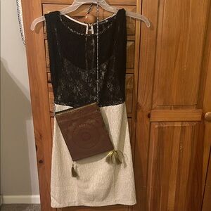 Forever 21 black & cream Dress